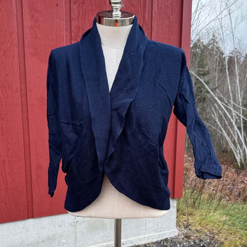 Ralph Lauren Cotton Navy Blue Cardigan